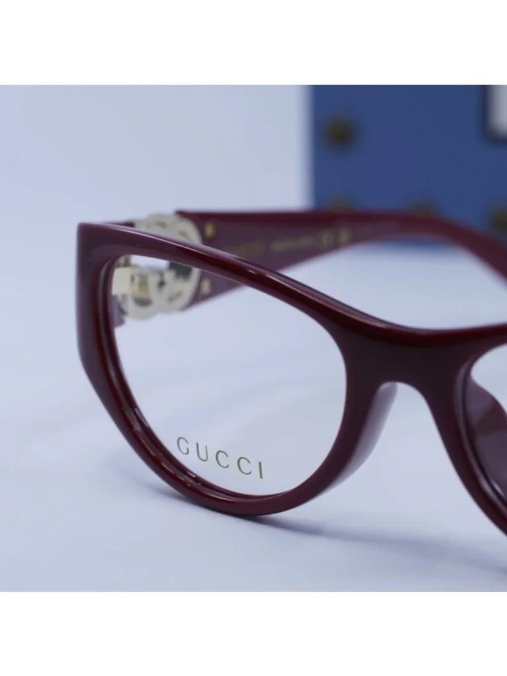 Gucci GG1825O 003 Cat Eye Eyeglasses - Bordeaux 54mm